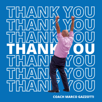 Grazie di tutto, coach Gazzotti!